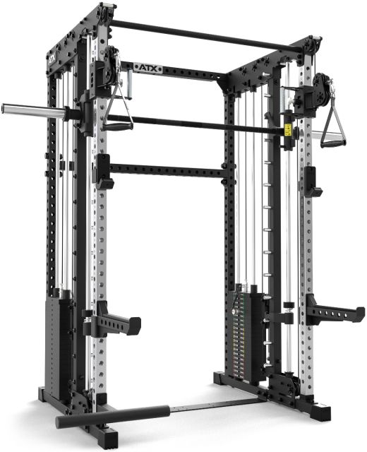 ATX® Multi Smith Rack- - Höhe 195 cm - 2 × 100 kg Kabelzug  1:1 Übersetzung · Linear-Multipresse