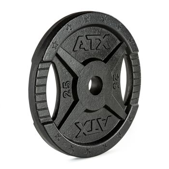 Hantelscheibe ATX® - 2 Grip - Guss 50 mm - 25 kg (Hantelscheiben) 