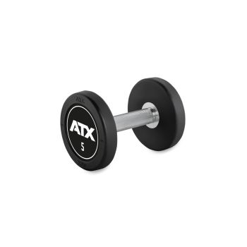 Rubber Dumbbell - ATX Logo -  5.0 kg