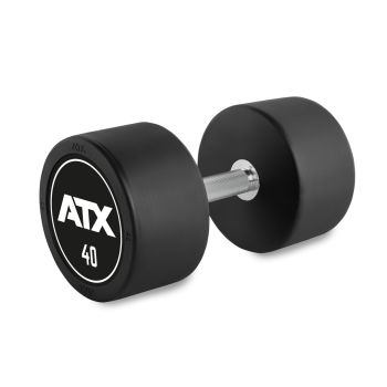Rubber Dumbbell - ATX Logo -  40.0 kg