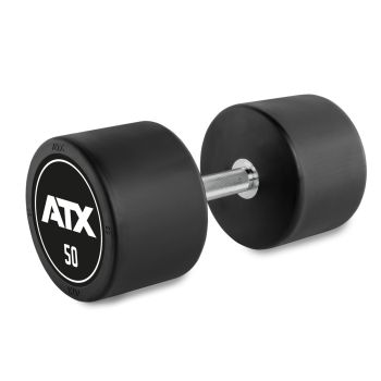 Rubber Dumbbell - ATX Logo -  50.0 kg