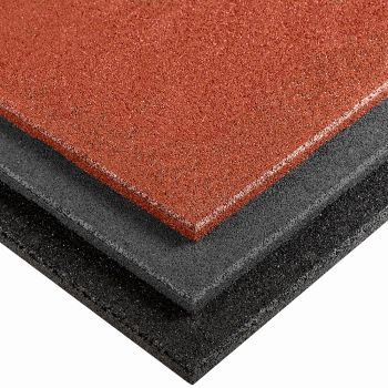 Gymfloor® - Rubber Tile Fitness 1000 x 1000 x 20 mm - in verschiedenen Farben (Bodenbelag Plattenware)  