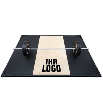 Weight Lifting Platform mit Shock Absorption-System und individuellem Logo - Frontansicht