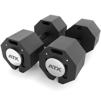 ATX® Octa Dumbbells - Verstellbare Kurzhantel - 2 x 53 kg