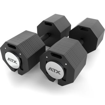 ATX® Octa Dumbbells - Verstellbare Kurzhantel - 2 x 65 kg