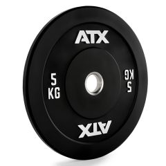 ATX® Color Full Rubber Bumper Plate - Hantelscheibe schwarz - 5 kg