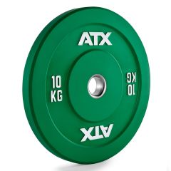 ATX® Color Full Rubber Bumper Plate - Hantelscheibe grün - 10 kg
