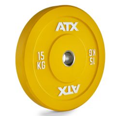 ATX® Color Full Rubber Bumper Plate - Hantelscheibe gelb - 15 kg