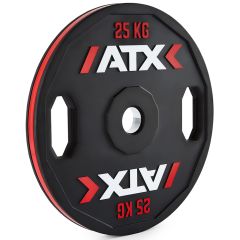 ATX® Natural Rubber Color Stripe Bumper Plate - 5 bis 25 kg im Dodekagon-Design