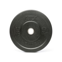 ATX® Rough Rubber Bumper Plates / Hantelscheiben schwarz 25 kg