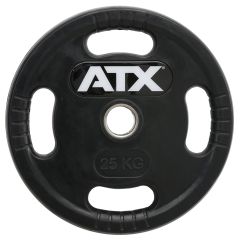 ATX® Logo-Gripper - gummierte Hantelscheiben - 50 mm - 25,0 kg