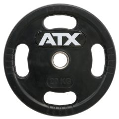 ATX® Logo-Gripper - gummierte Hantelscheiben - 50 mm - 20,0 kg
