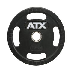 ATX® Logo-Gripper - gummierte Hantelscheiben - 50 mm - 10,0 kg
