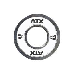 ATX® Fractional Stahlhantelscheibe / Technikhantelscheibe 0,5 kg - weiß