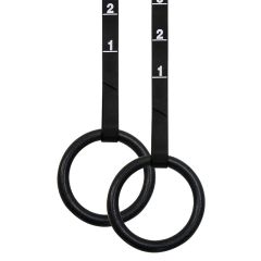 ATX® Gym Rings aus Kunststoff in schwarz - hängend
