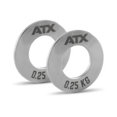 ATX® Mini Fractional Steel Plates 2 x 0,25 kg