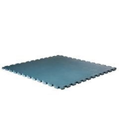 GymFloor Boden Vollgummi Puzzleplatten-System Elephant - 20 mm Stärke - Basisplatte grau/blau