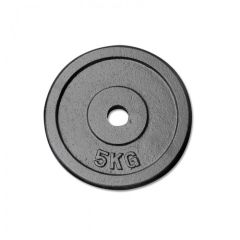 5 kg Hantelscheiben Guss - 30 mm - schwarz | Gewichtsscheiben | Scheibengewichte