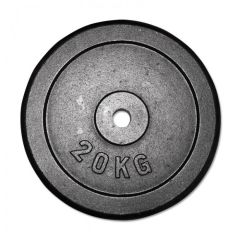 20 kg Hantelscheiben Guss - 30 mm - schwarz | Gewichtsscheiben | Scheibengewichte