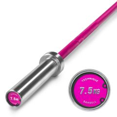 Technik Bar 7,5 kg - Aluminium Hantel Pink