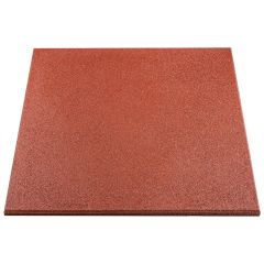 Gymfloor® - Rubber Tile 1000x1000x30 mm - rot / braun - Premium Ausführung