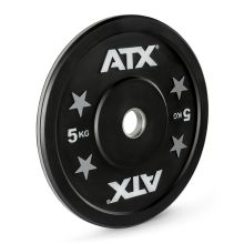 ATX® Color Stripes Bumper Plates / Hantelscheiben - 5 kg - schwarz / grau