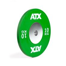 10 kg ATX® HQ-Rubber Bumper Plates COLOUR grün - Hantelscheiben