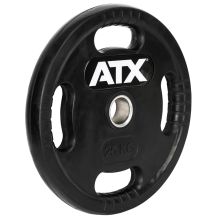 ATX® Logo-Gripper - gummierte Hantelscheibe - 50 mm - 25 kg
