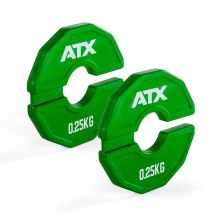 ATX® Add-On Flex Plate / flexibles Zusatzgewicht - 2 x 0,25 kg - Farbe grün
