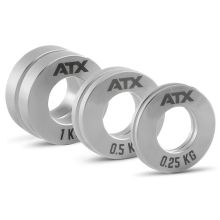 ATX® Mini Fractional Steel Plates - Komplettset 2 x 0,25 + 2 x 0,5 + 2 x 1,0 kg